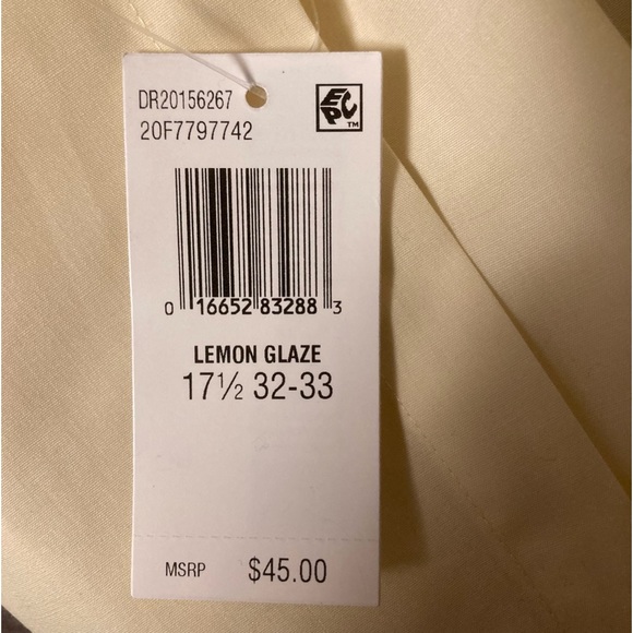 Van Heusen men’s button down Lemon Glaze XL - Picture 9 of 9